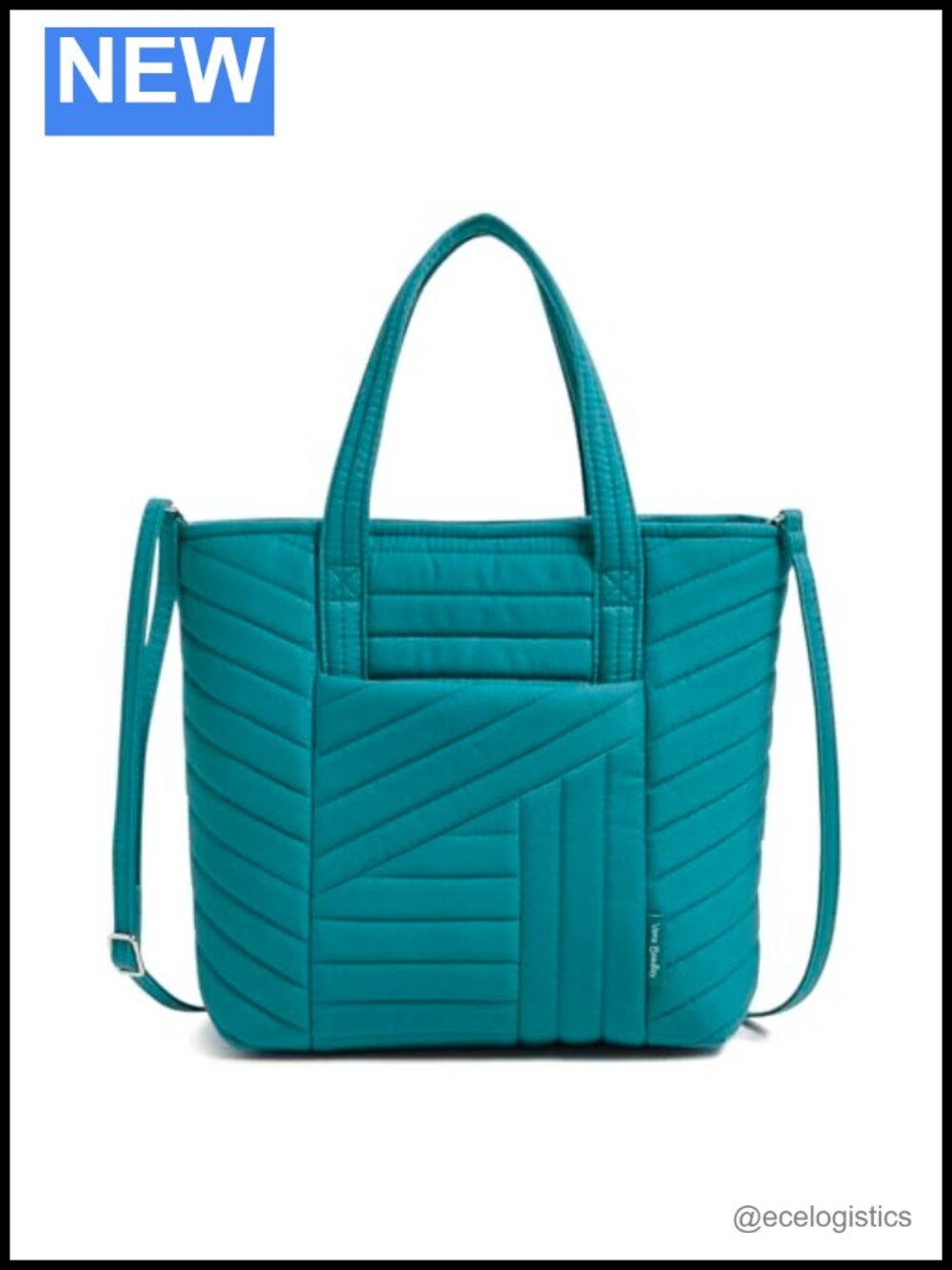 Quilted Cotton Mini Tote Bag with Zip Closure Machine Washable